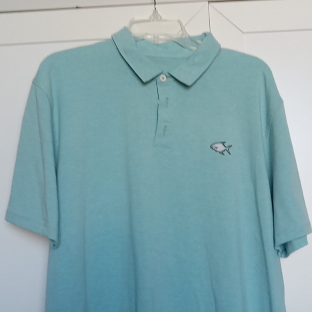Orvis Classic Polo Size L Blue/Green